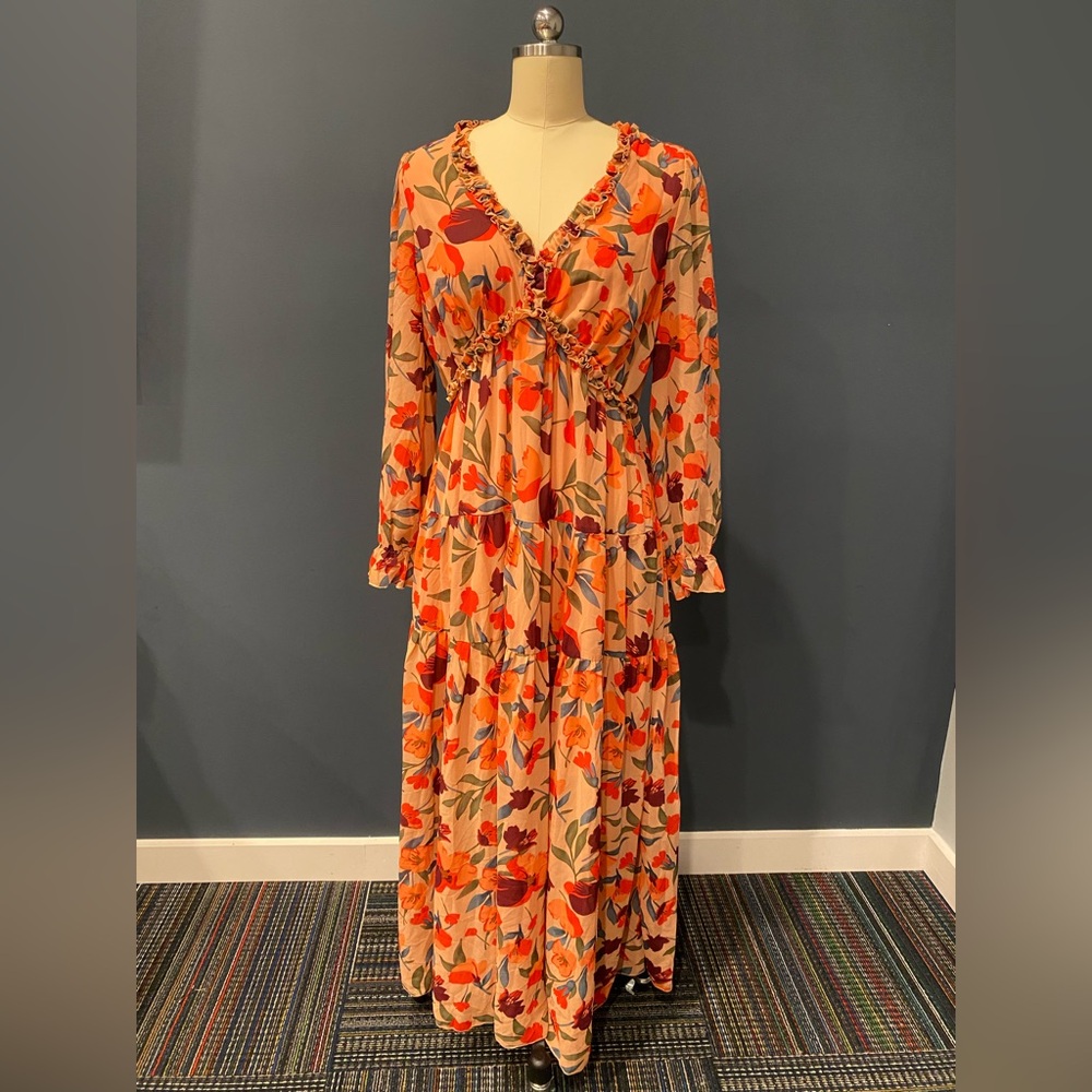 Pink floral dress-Boutique
